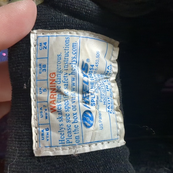 HEELYS* Galaxy super sparkle purple blue colour shift rear wheel HEELY shoes - Picture 15 of 17